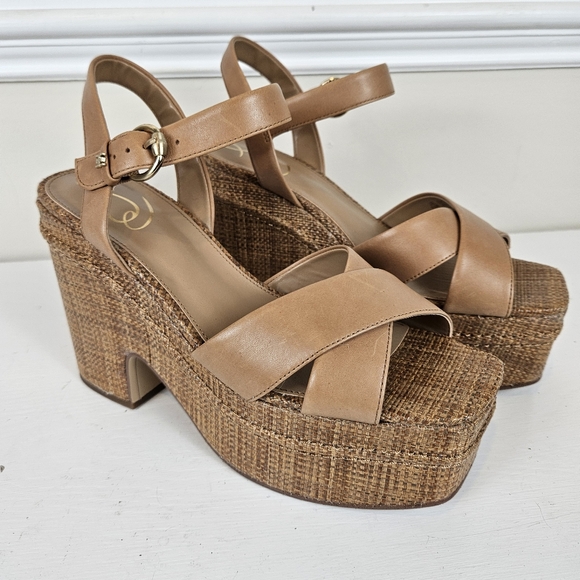 Women's Trianna Strappy Espadrille Platform Sandals Buckle - Picture 11 of 12